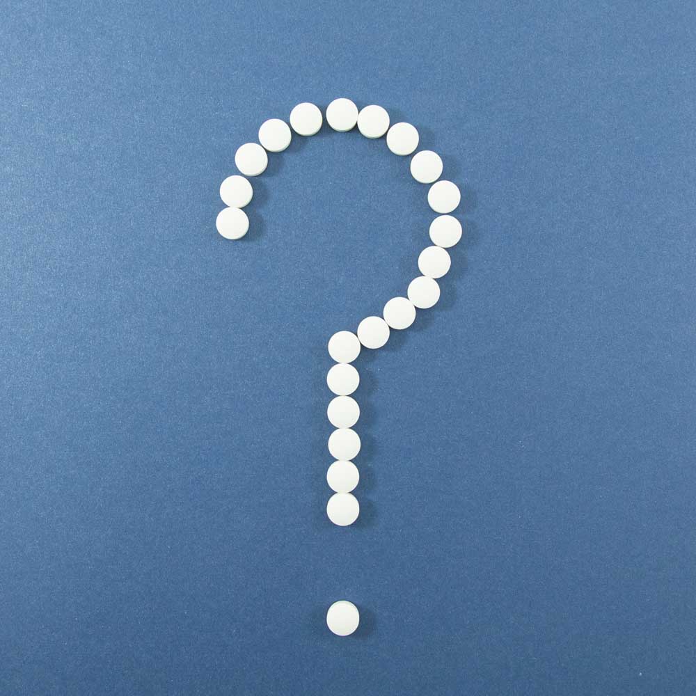 question formed with toothpaste tablets